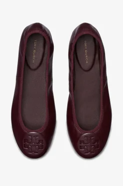 Leder-Ballerinas mit runder Spitze Reva