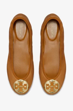 Leder-Ballerinas mit runder Spitze Reva
