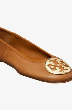Leder-Ballerinas mit runder Spitze Reva