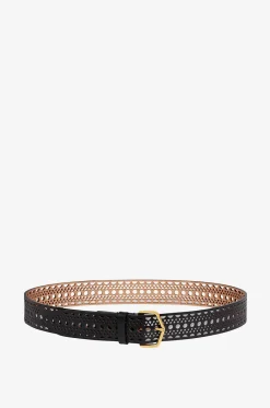 Ledergürtel mit Lochmuster Neo Vienne - 40 mm