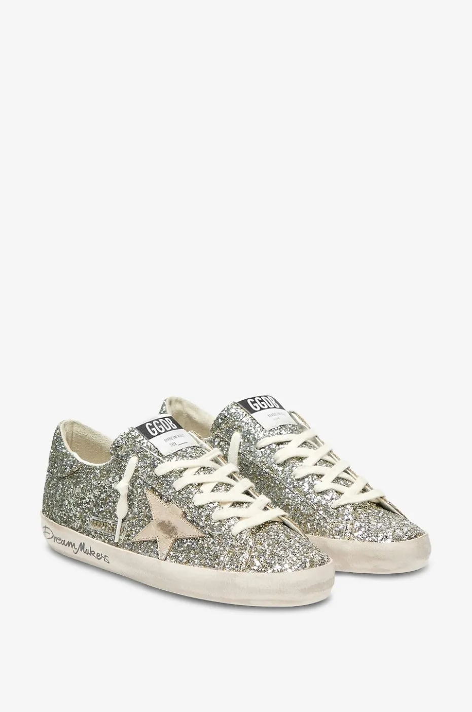 Ledersneaker mit Paillettenbesatz Super-Star