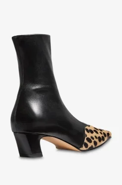 Lederstiefeletten mit Leo-Detail Nevada Stretch 40