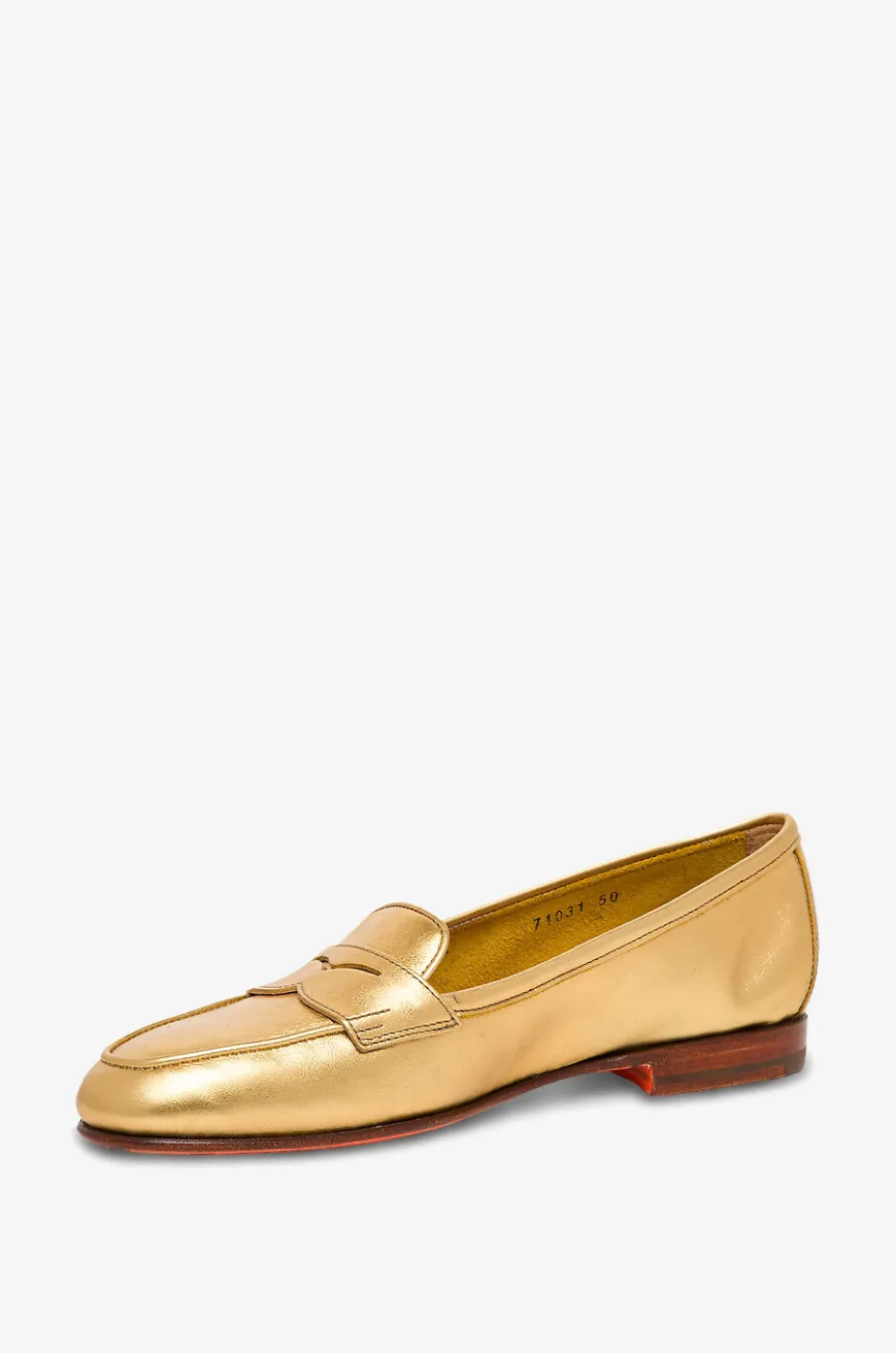 Loafer aus metallisiertem Leder Carla