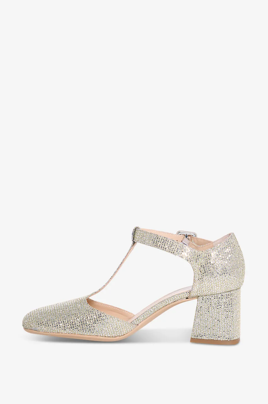 Luxus-Pumps mit Blockabsatz aus Strass Zeus