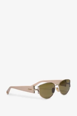 Materialmix-Katzenaugensonnenbrille Marcie