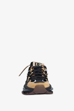 Materialmix-Keilsneakers mit Leo-Print Airmaster