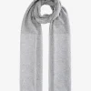 Maxi-Strickschal aus Platinum-Faden mit Pailletten