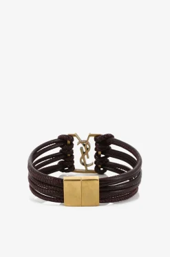 Mehrrängiges Lederarmband Babylone