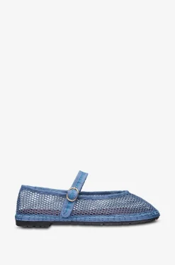 Mesh-Riemchenballerinas Isabella Blue