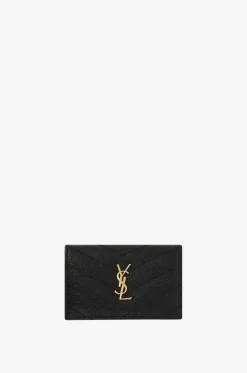 Mini-Brieftasche aus gestepptem Leder Cassandre