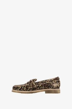 Mokassins aus Kalbshaar-Leder mit Leo-Print Loafer Classic