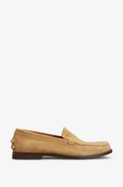 Mokassins aus Wildleder mit Nieten Slipper