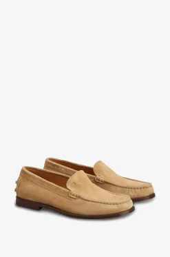 Mokassins aus Wildleder mit Nieten Slipper