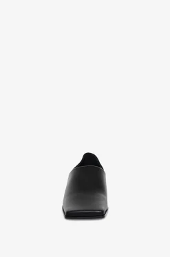 Mokassins mit Blockabsatz aus Leder Square Slippers 20