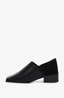 Mokassins mit Blockabsatz aus Leder Square Slippers 20