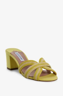 Mules mit Blockabsatz verziert mit Lurex Day Dream