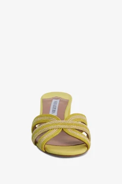 Mules mit Blockabsatz verziert mit Lurex Day Dream