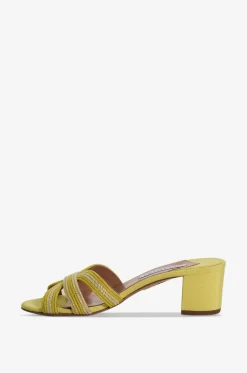 Mules mit Blockabsatz verziert mit Lurex Day Dream