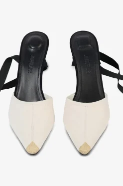 Mules mit Keilabsatz aus Segeltuch Les Espadrilles Hautes