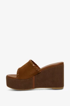 Mules mit Keilabsatz aus Wildleder Omani