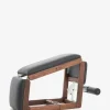Multifunktionale 3-in-1-Bauchtrainerbank aus Nussbaum und Leder