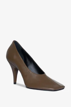 Nappaleder-Pumps mit quadratischer Kappe Soft Pump 90