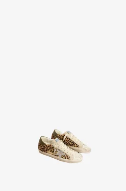 Niedrige bedruckte Sneakers aus Kalbshaarleder Super-Star