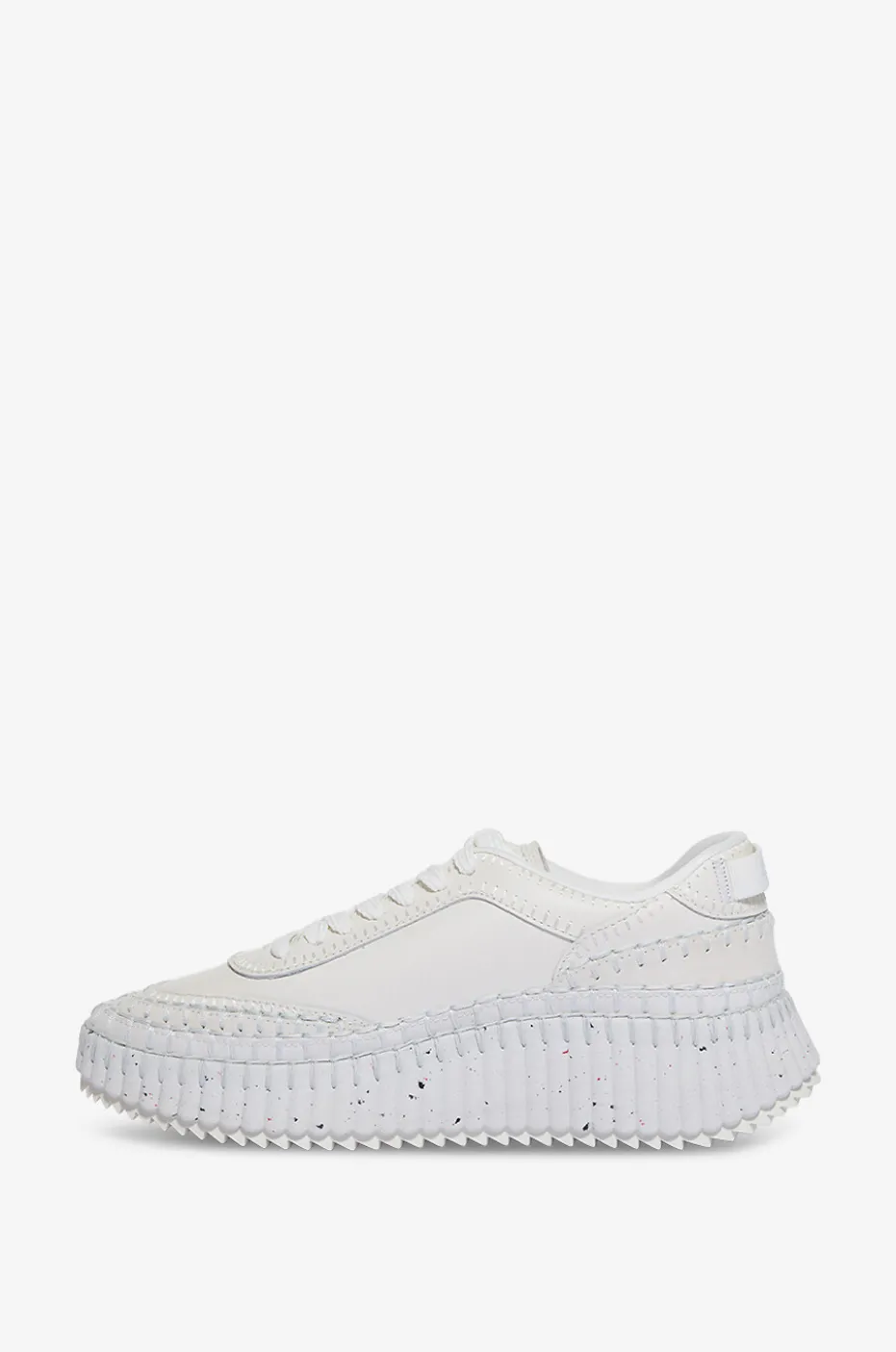 Niedrige Glatt- und Wildledersneakers Nama