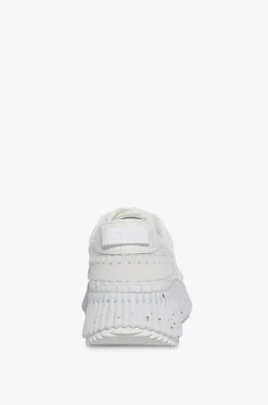 Niedrige Glatt- und Wildledersneakers Nama