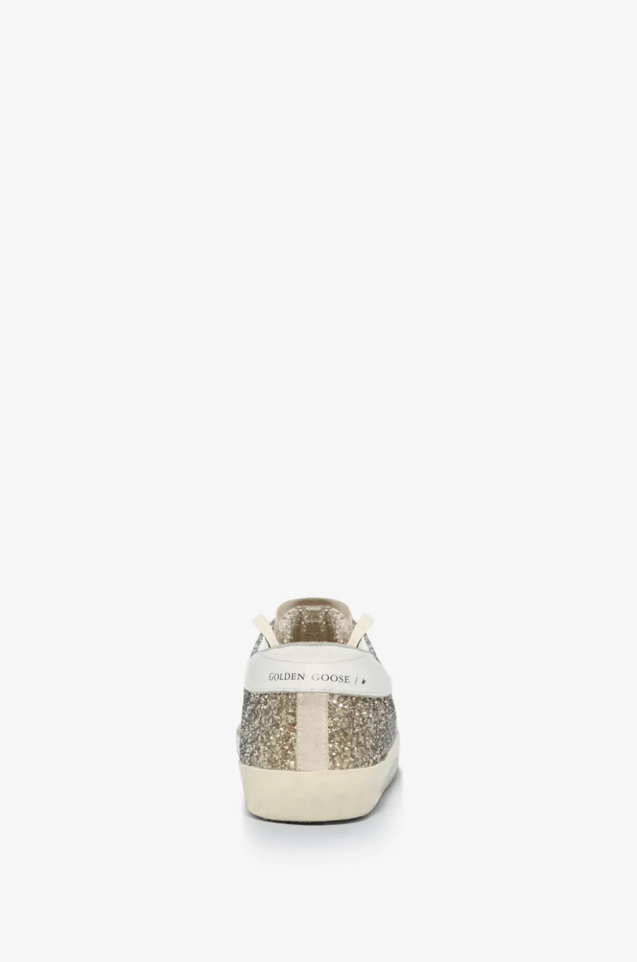 Niedrige Glitter-Sneakers mit Wildleder Super-Star Classic