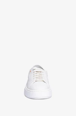 Niedrige Leder-Schnürsneakers