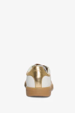 Niedrige Leder-Schnürsneakers mit Metallic-Detail DBS-Olympid