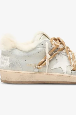 Niedrige Ledersneakers mit Schnürung Ball Star
