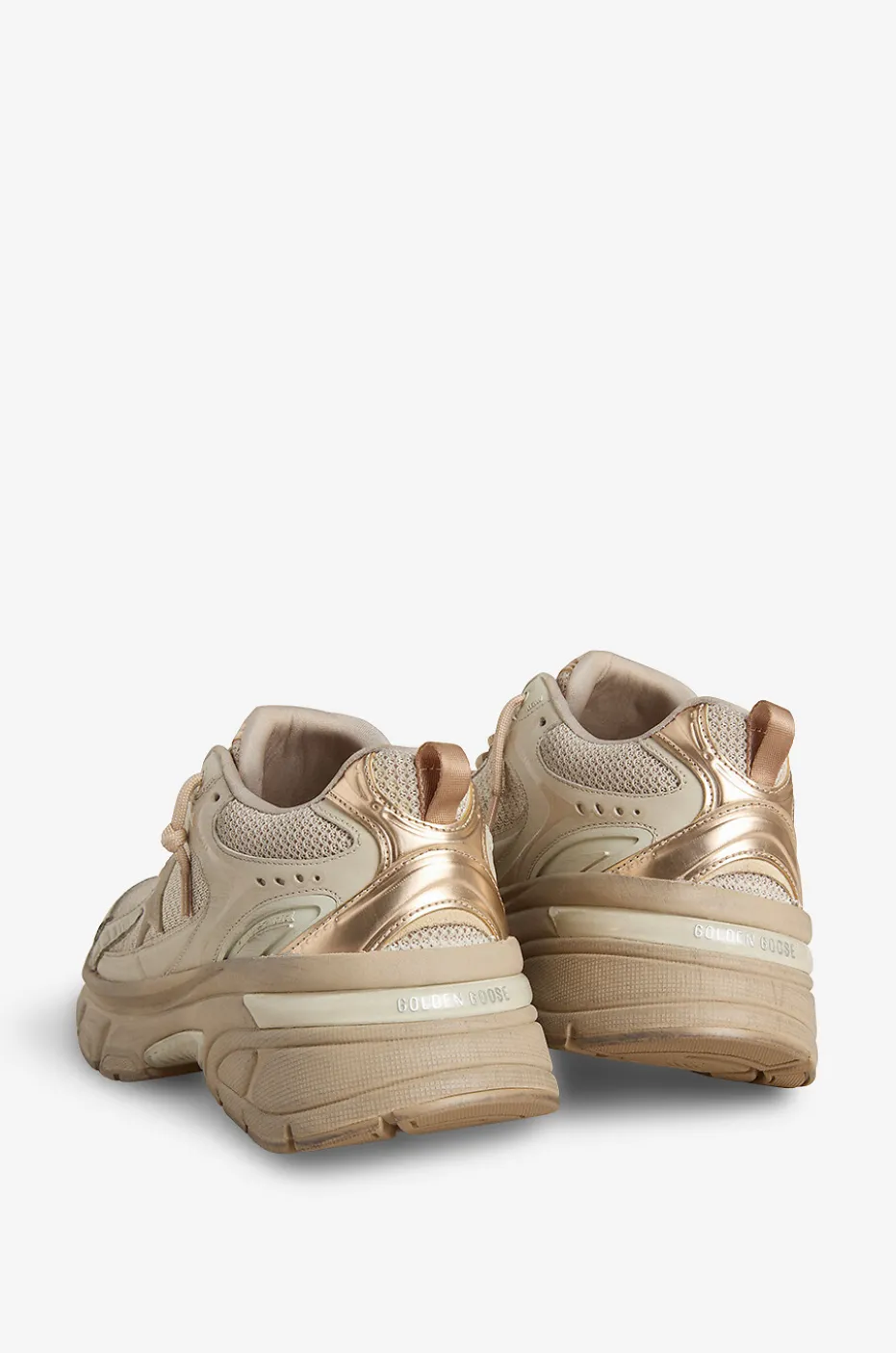 Niedrige Mesh- und Ledersneakers Lightstar