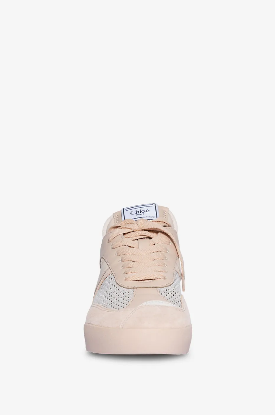 Niedrige Mesh- und Wildledersneakers Chloé Kick