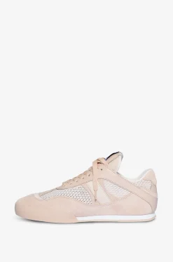 Niedrige Mesh- und Wildledersneakers Chloé Kick