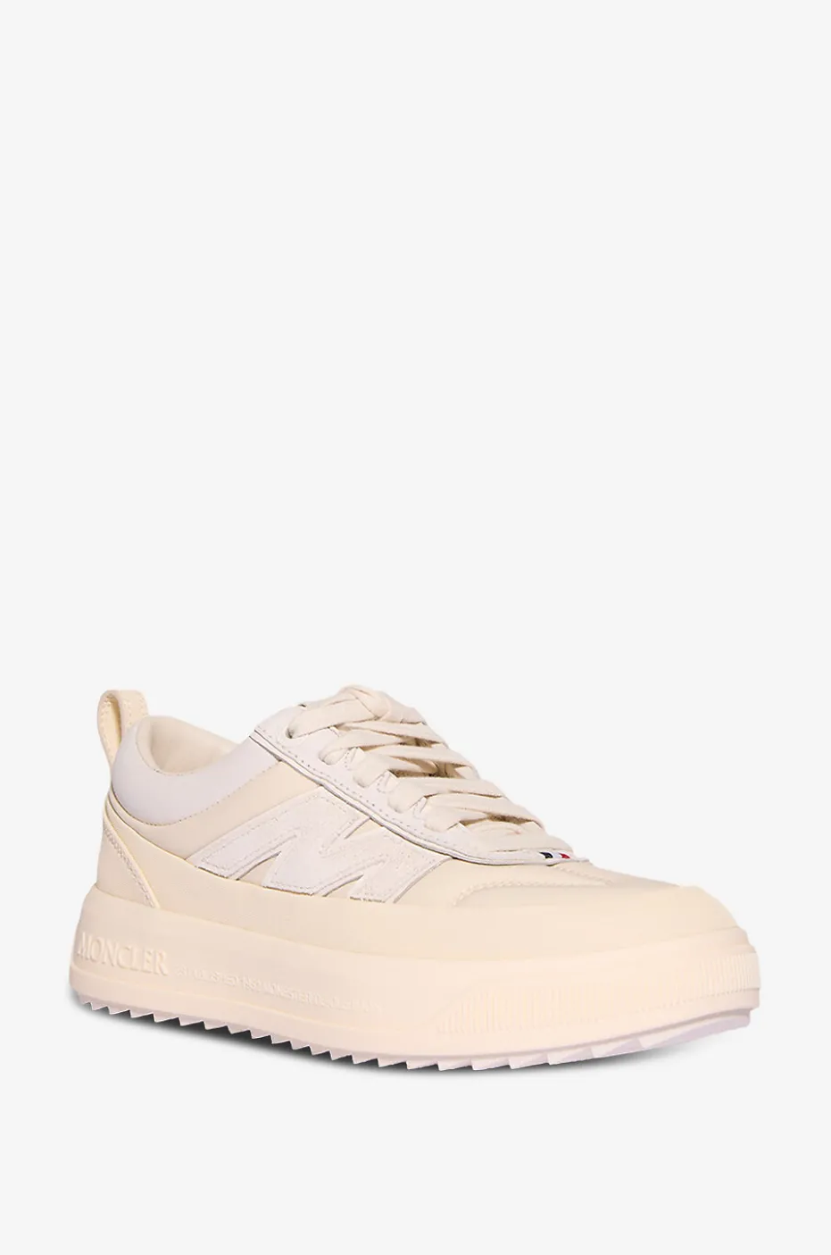 Niedrige Nylon- und Ledersneakers Moncler Altive