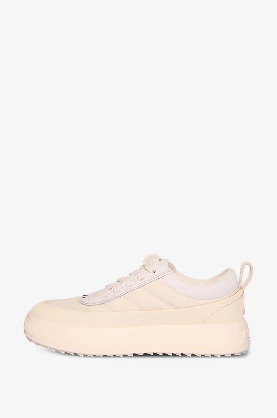 Niedrige Nylon- und Ledersneakers Moncler Altive