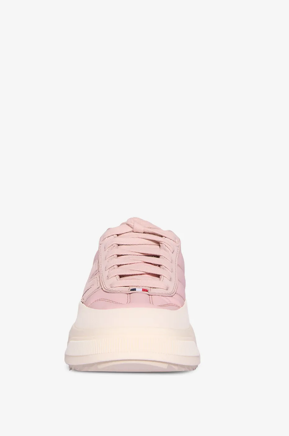 Niedrige Nylon- und Ledersneakers Moncler Altive
