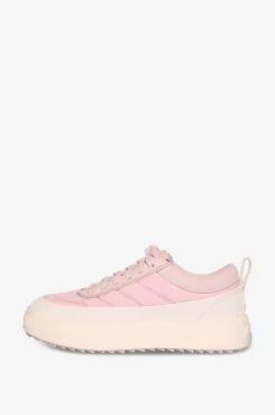 Niedrige Nylon- und Ledersneakers Moncler Altive