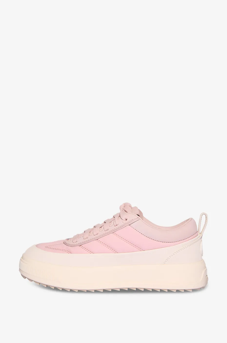 Niedrige Nylon- und Ledersneakers Moncler Altive