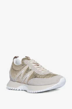 Niedrige rissige goldene Sneakers Pacey