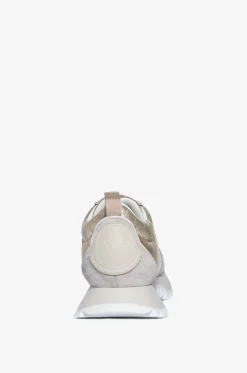 Niedrige rissige goldene Sneakers Pacey