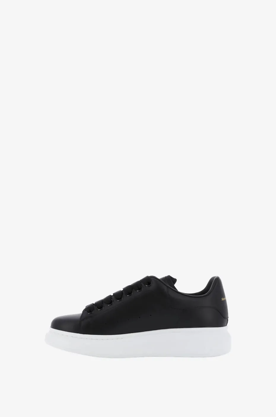 Niedrige Schnürsneakers aus Glattleder Oversized