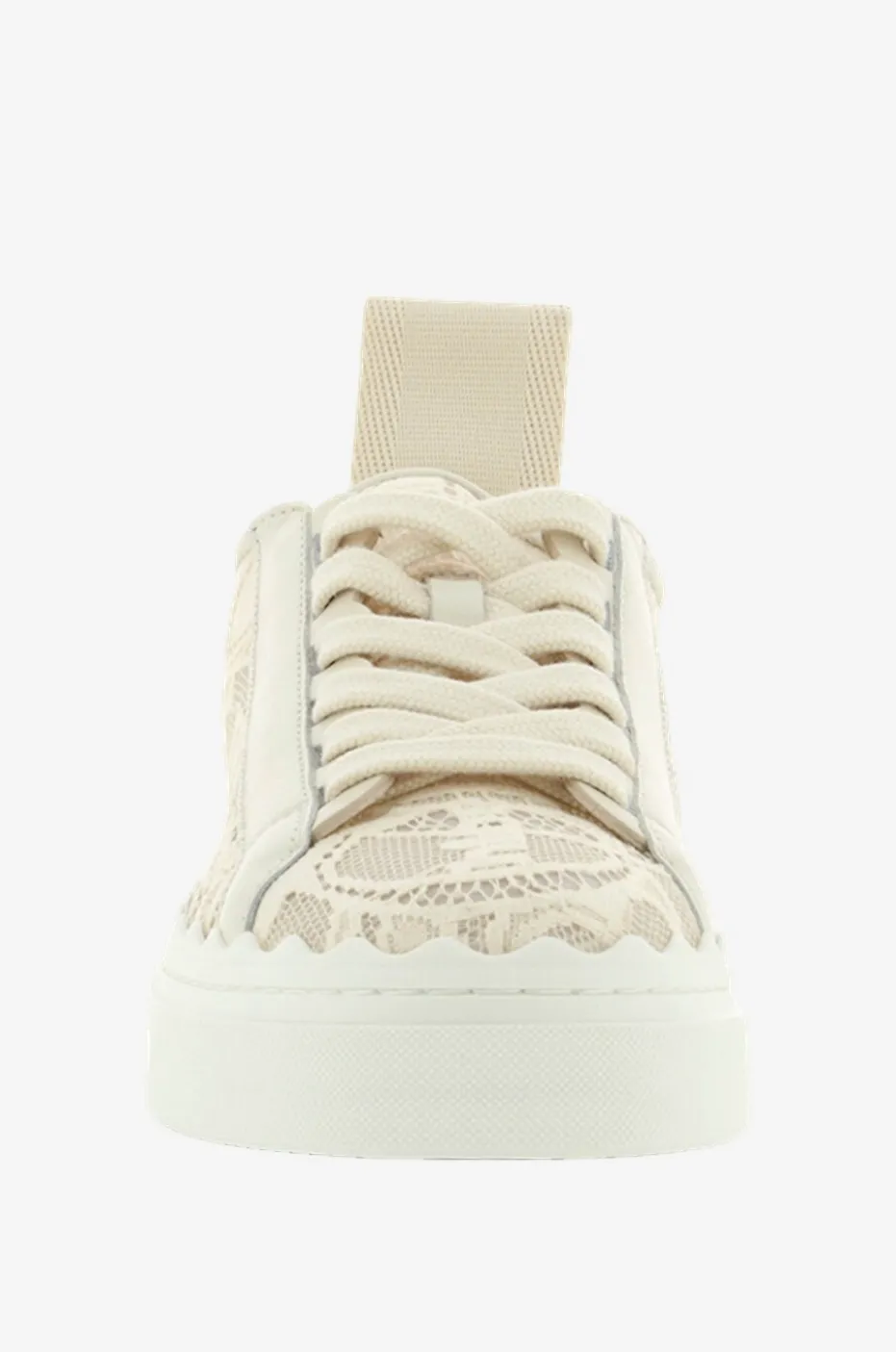 Niedrige Schnürsneakers aus Spitze Lauren