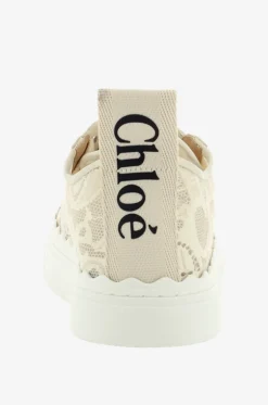 Niedrige Schnürsneakers aus Spitze Lauren