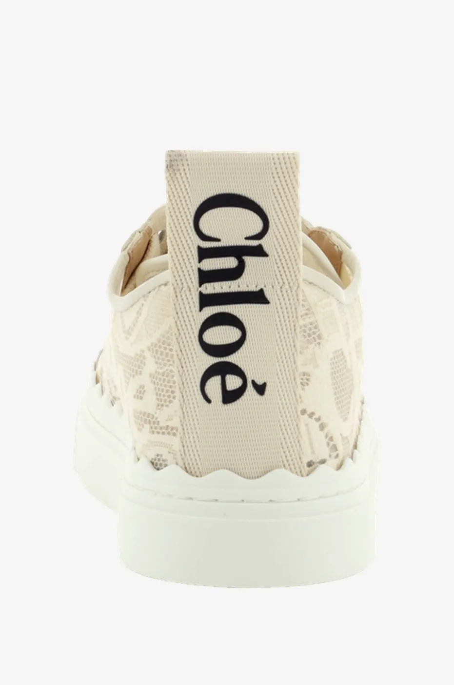 Niedrige Schnürsneakers aus Spitze Lauren