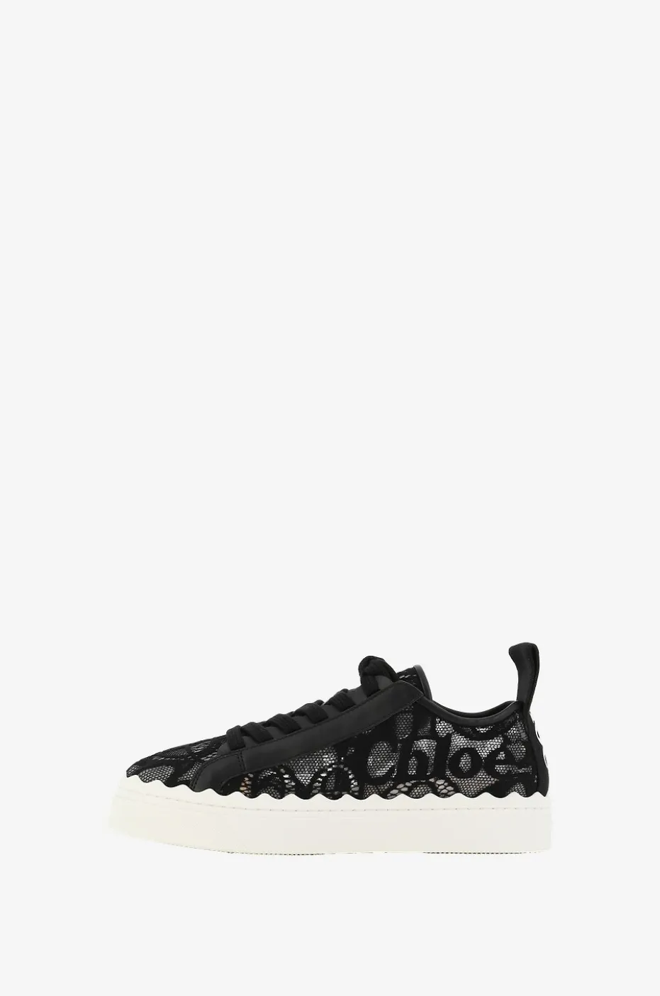 Niedrige Schnürsneakers aus Spitze Lauren