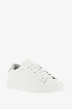 Niedrige Schnürsneakers aus genarbtem Leder Dalila