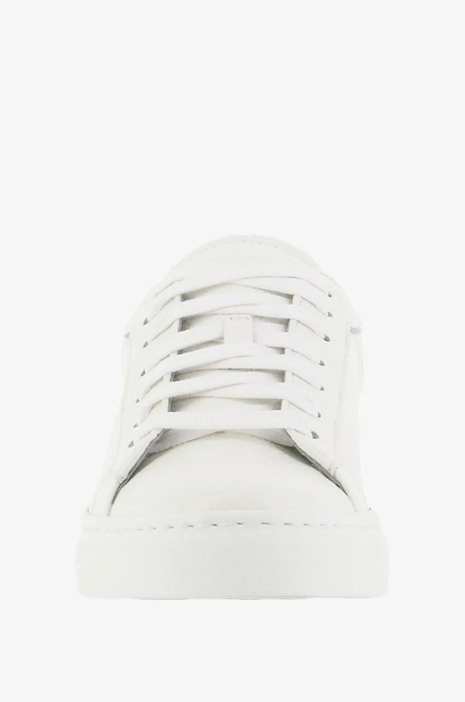 Niedrige Schnürsneakers aus genarbtem Leder Dalila